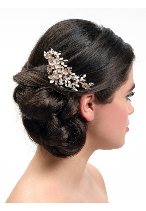 Poirier BB-432 Hair Comb Rose ()