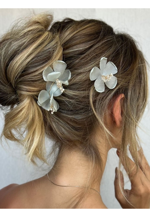 Sally Jane Bridal Poppy Aqua Pettine per capelli Acquamarina ()