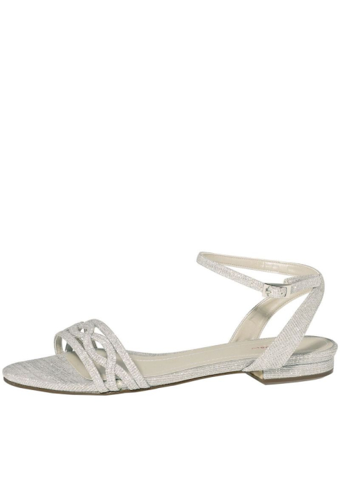 Scarpe da sposa Rainbow Club Faye argento metallizzato