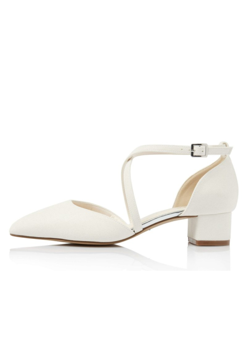 Rainbow Club Maike Scarpe da Sposa – Tessuto Metallizzato Bianco Sporco ()