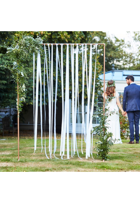 Ginger Ray BR-303 Fondo di nastro bianco per matrimonio