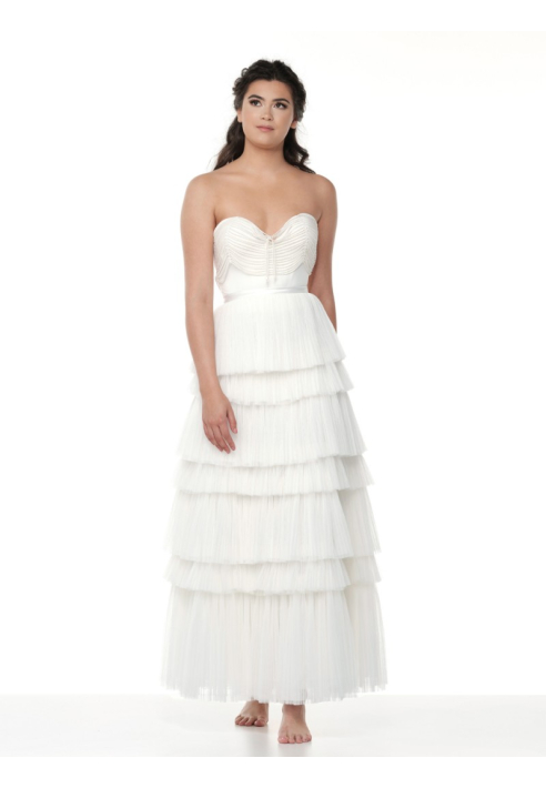 Poirier S321-150 Ivory- Gonna lunga avorio ()