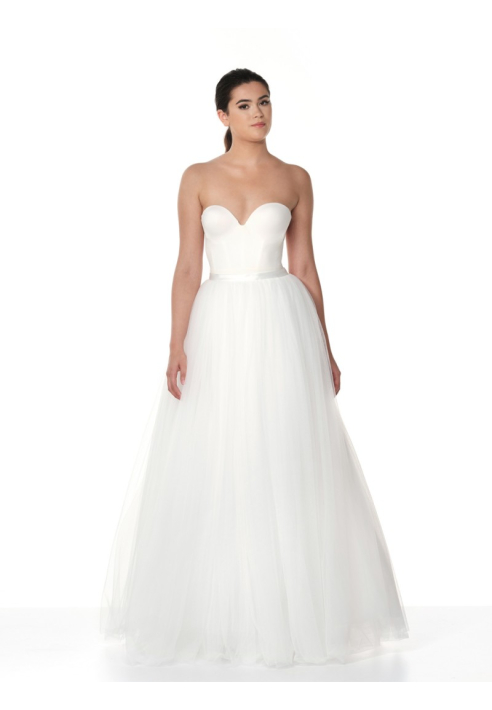 Poirier S325-250 Avorio- Gonna di Tulle Avorio ()