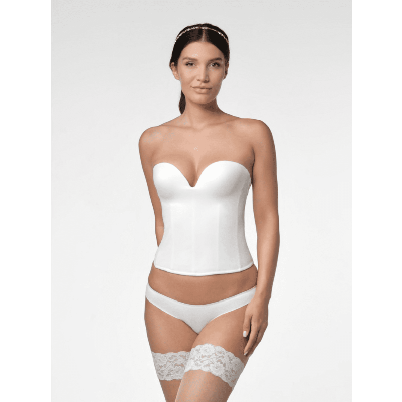 Body Intimo Sposa Corsetto Intimo Senza Spalline Poirier 18-300