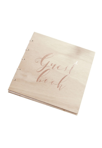 Ginger Ray BB-280 Wooden Guest Book