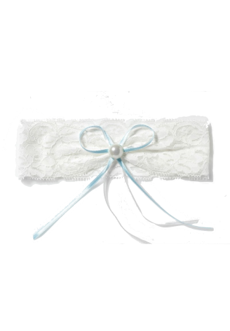 Poirier KB-40 Lace Garter with Pearl ()