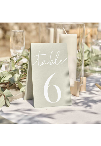 Ginger Ray SW-819 Wedding Table Numbers 1-12 ()