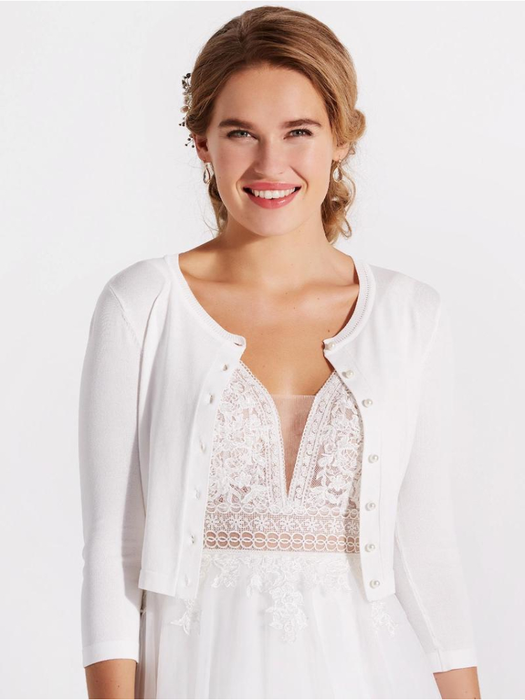 LILLY 09-783-CR Cardigan da sposa main product photo