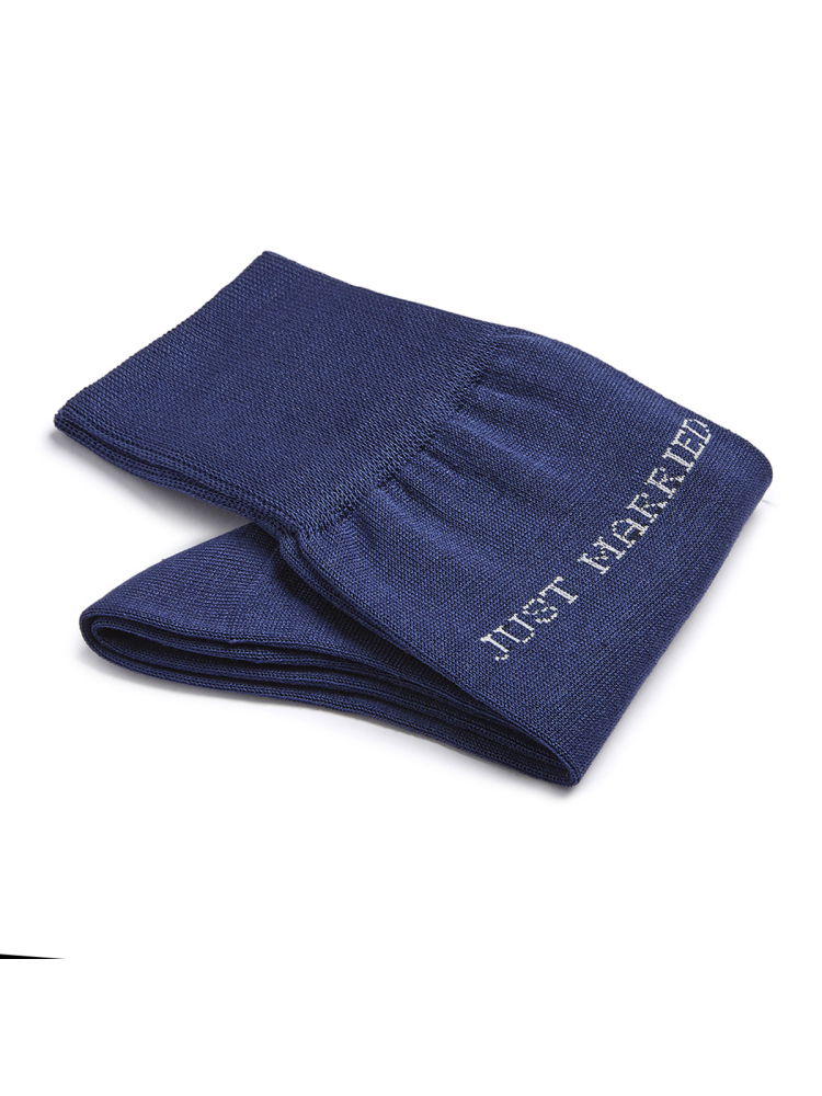 Carlo Lanza "Just Married" Calzini di cotone blu main product photo