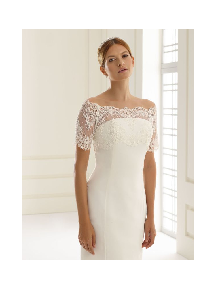 Bianco Evento E148 Bolero in pizzo main product photo