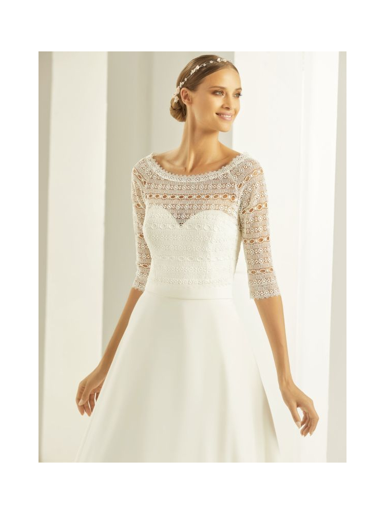 Bianco Evento E279 BOHO Bolero Pizzo main product photo