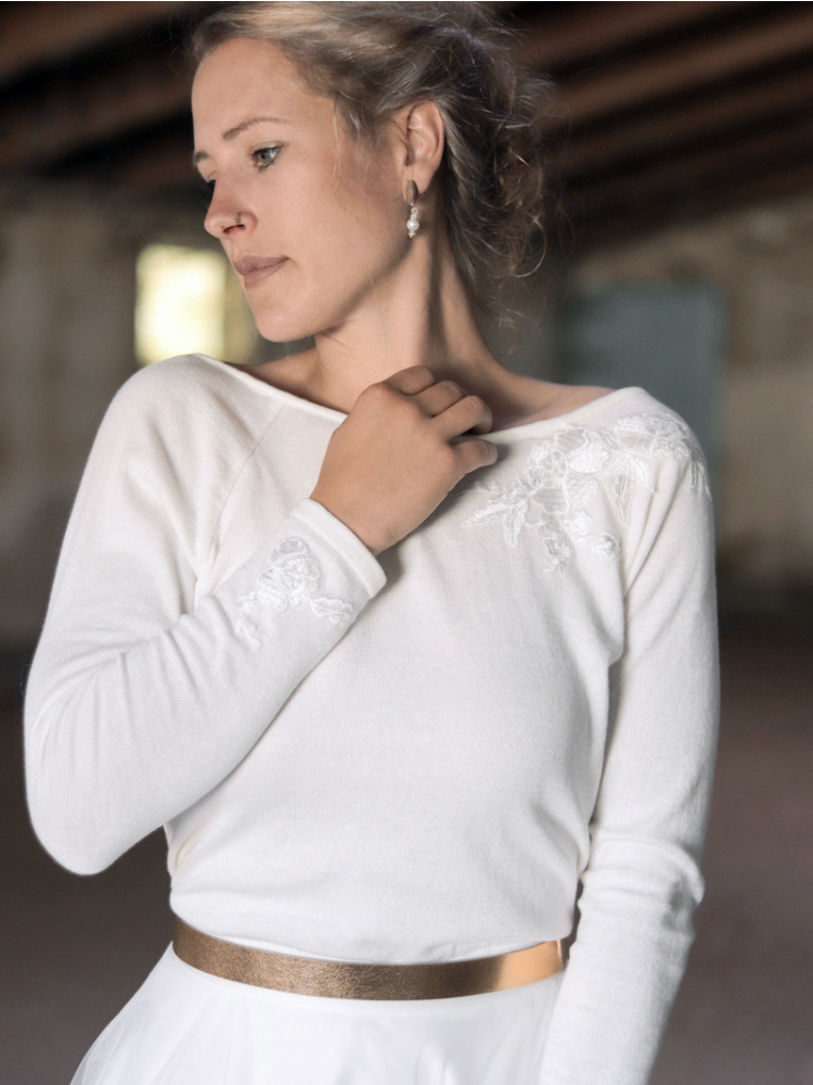 Forever & Eva P53031 Maglione a Fiori main product photo