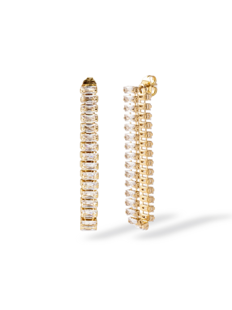 Abrazi Baguette Double Orecchini Oro main product photo