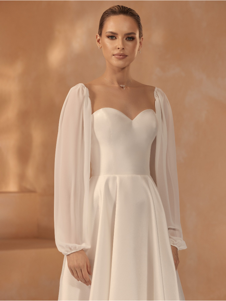 Bianco Evento R001 Maniche in tulle main product photo