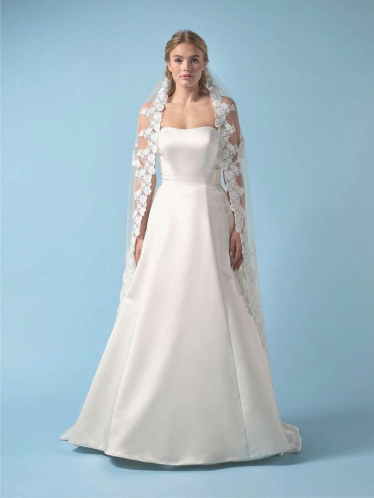 Poirier S439-150-SOFT Velo ricamato con fiori main product photo