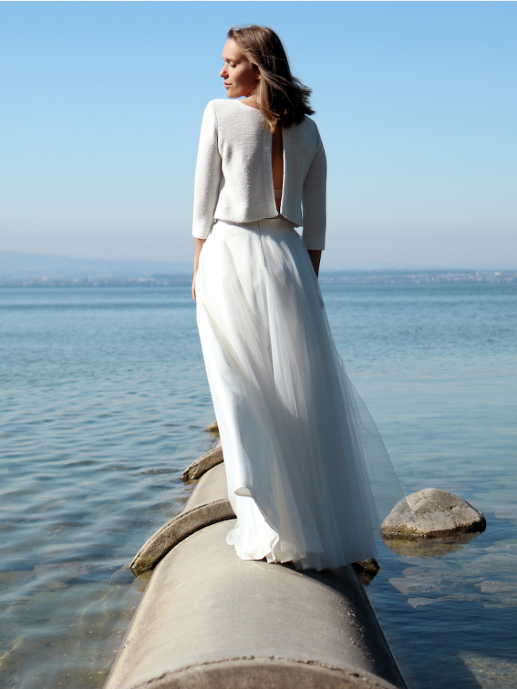 Forever & Eva P5310S Maglione da sposa Argento main product photo