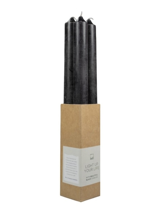 Leeff 18426 Dinner Candles Dewi Black main product photo