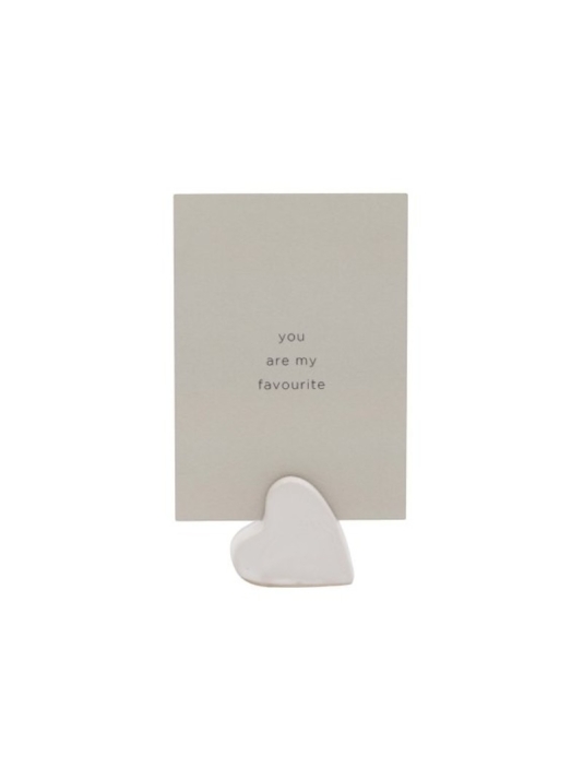 Leeff 18874 Porta biglietto Claire con cartolina - 'You are my favourite' Natural main product photo