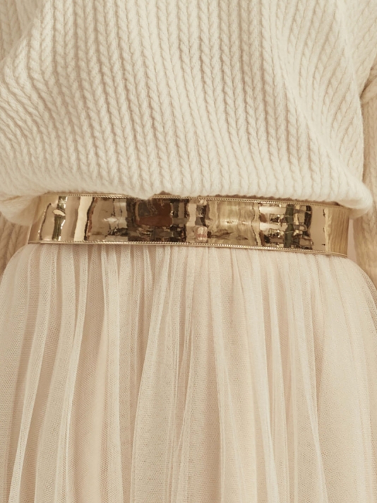 Bianco Evento PA91G Cintura da sposa dorata main product photo