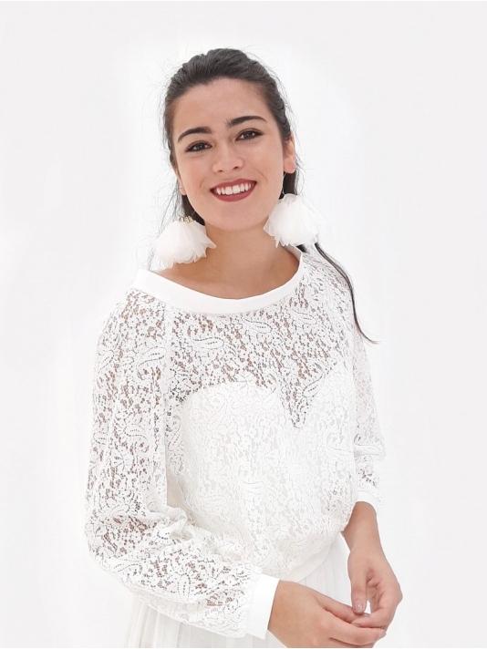Poirier T-131 -Top con Pizzo main product photo